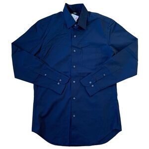 New Uniqlo Navy Long Sleeve Dress Shirt Size Small